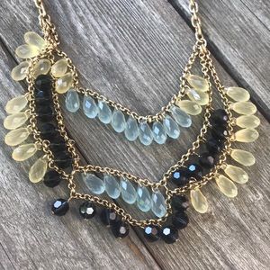 Lia Sophia Crystal Chandelier Bib Necklace